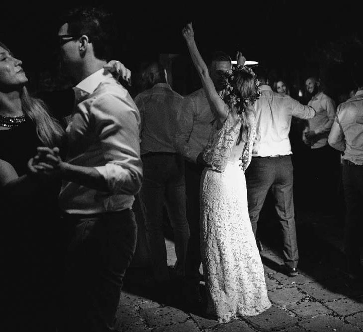 Rustic Wedding In Italy At Locanda Rosa Rosae With Intimate Candle Lit Dinner & Bride In Mango Dress With Veil By AM Faulkner With Images From Alen Karupovic