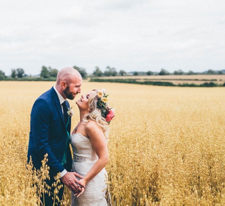 Bride & Groom Corn Field