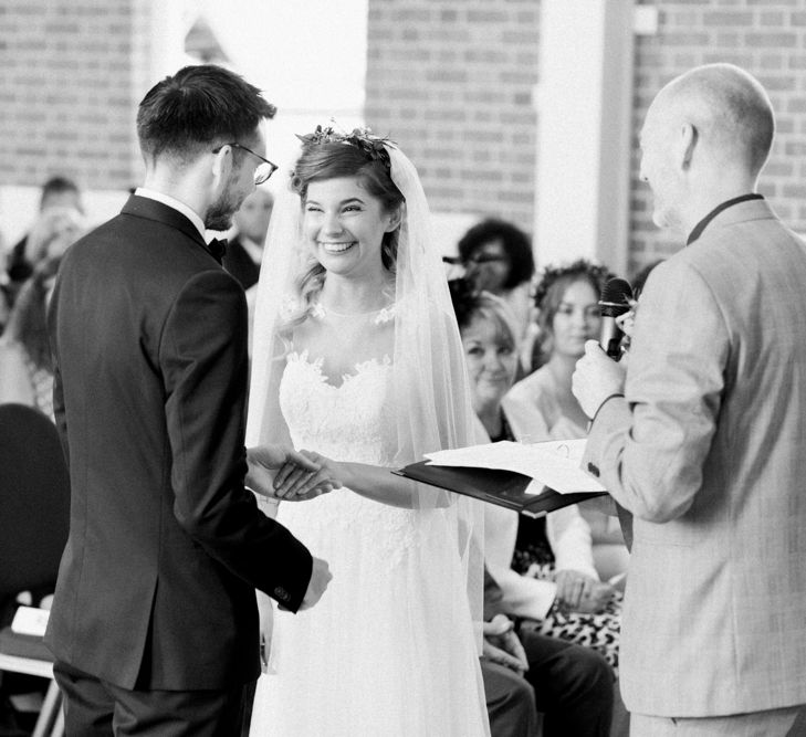 Bride in Pure Bride Dresses | Thames Chase Centre Boho Wedding | Gyan Gurung Photography