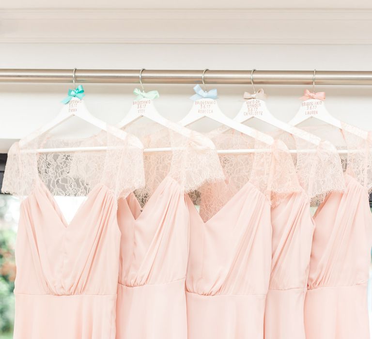 Pastel Pink ASOS Bridesmaid Dresses | Thames Chase Centre Boho Wedding | Gyan Gurung Photography