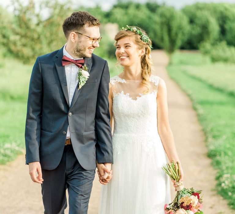 Bride in Pure Bride Dresses | Thames Chase Centre Boho Wedding | Gyan Gurung Photography