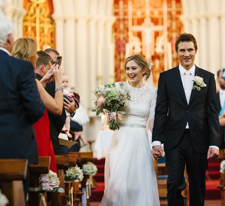 Bride in Catherine Deane Separates