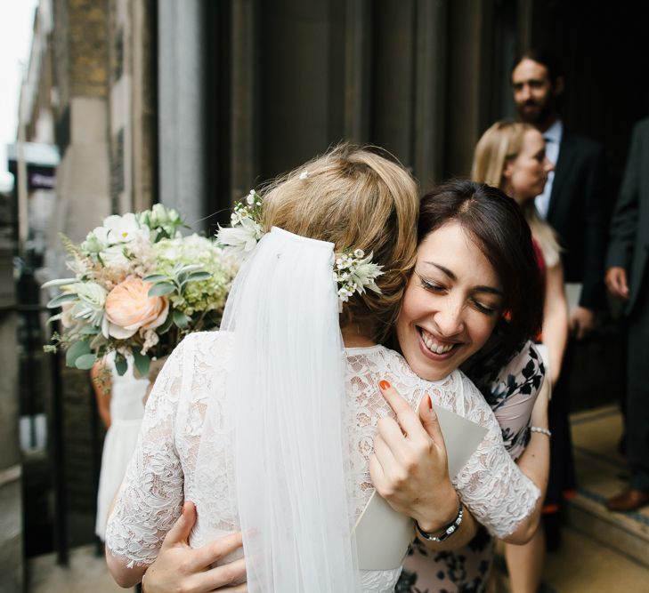 Bride in Catherine Deane Separates