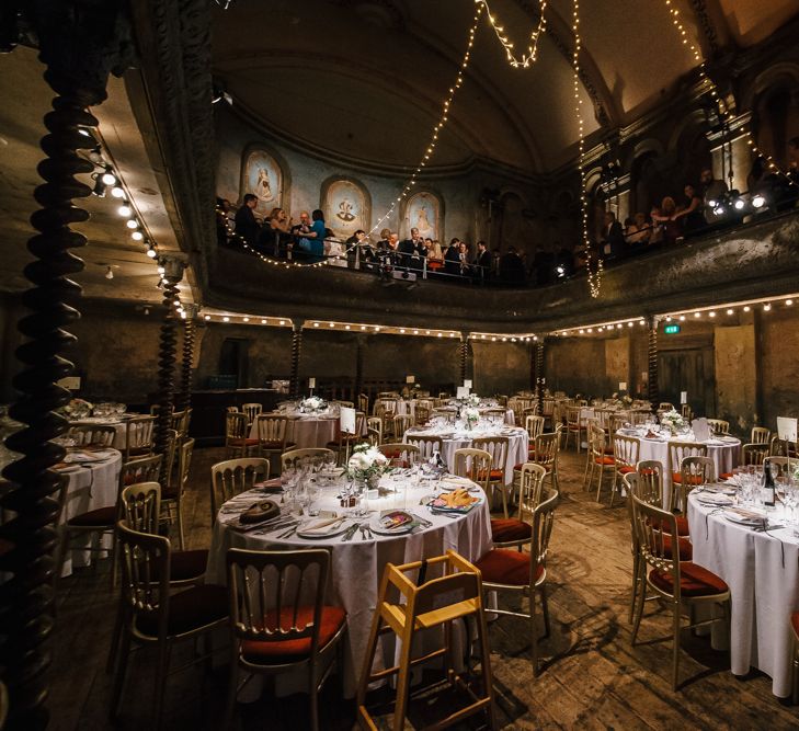 Wedding Reception at Wilton's Music Hall, London