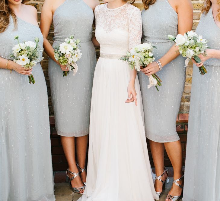 Bridesmaids in Mint Green Embellished ASOS Bridesmaid Dresses