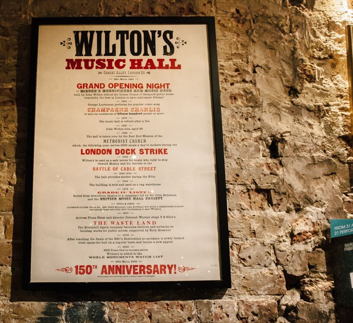 Wilton's Music Hall Sign