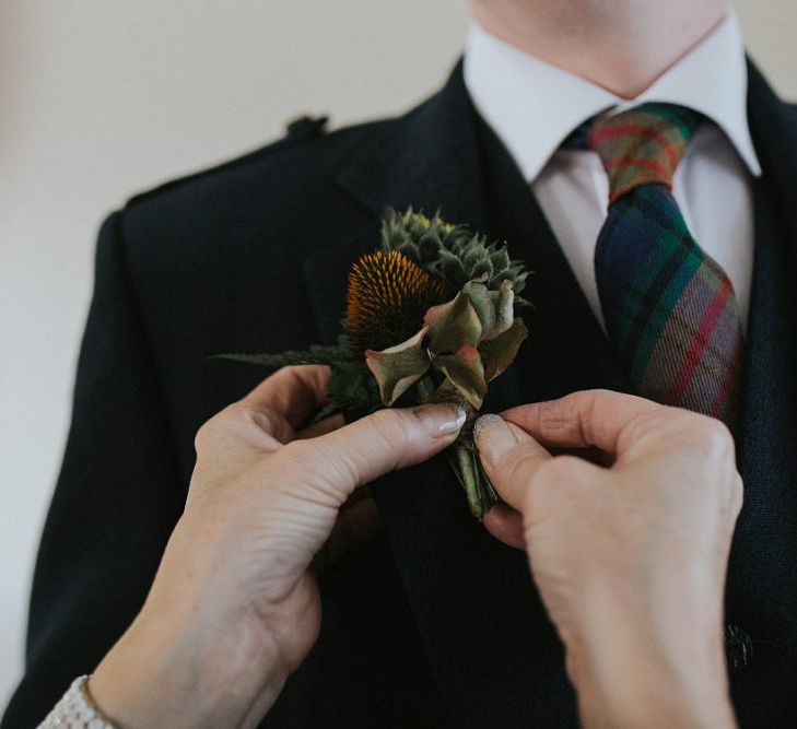 Rustic Buttonhole For Wedding