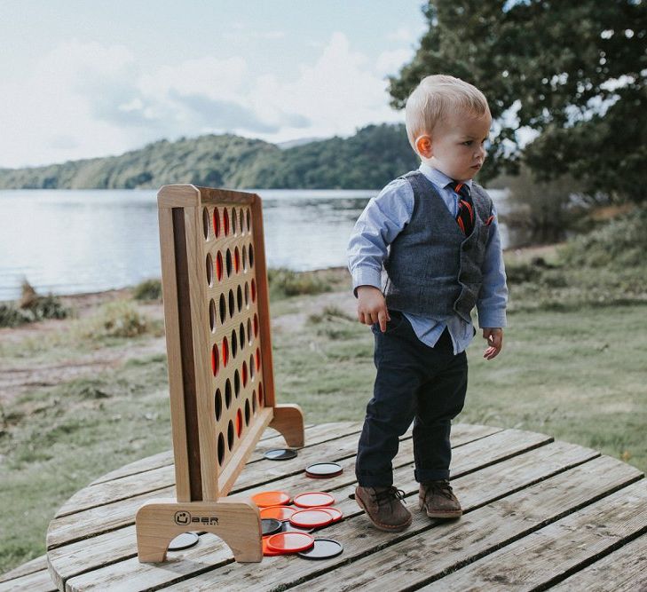 Giant Connect Four Garden Game For Wedding