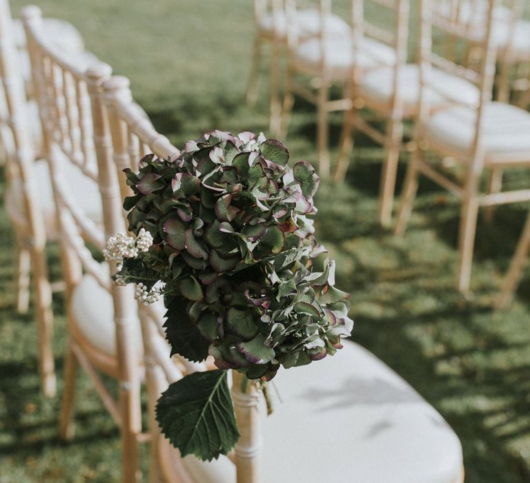 Floral Chair Back For Wedding