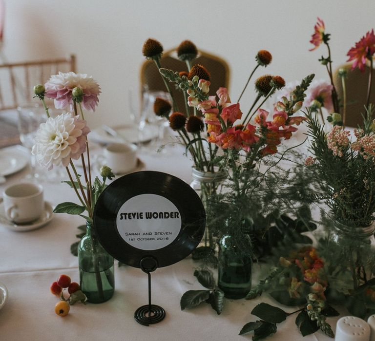 Vinyl Inspired Wedding Decor