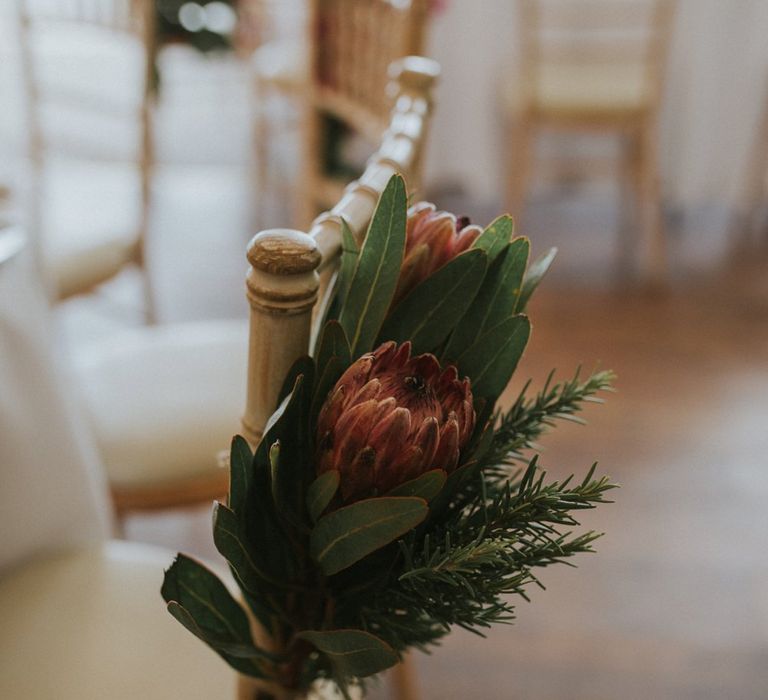 Protea Chair Backs For Wedding