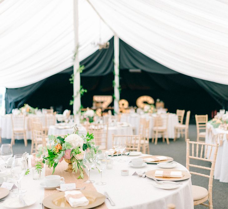 Country Marquee Wedding Reception