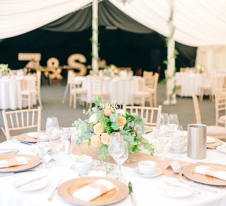 Country Marquee Wedding Reception