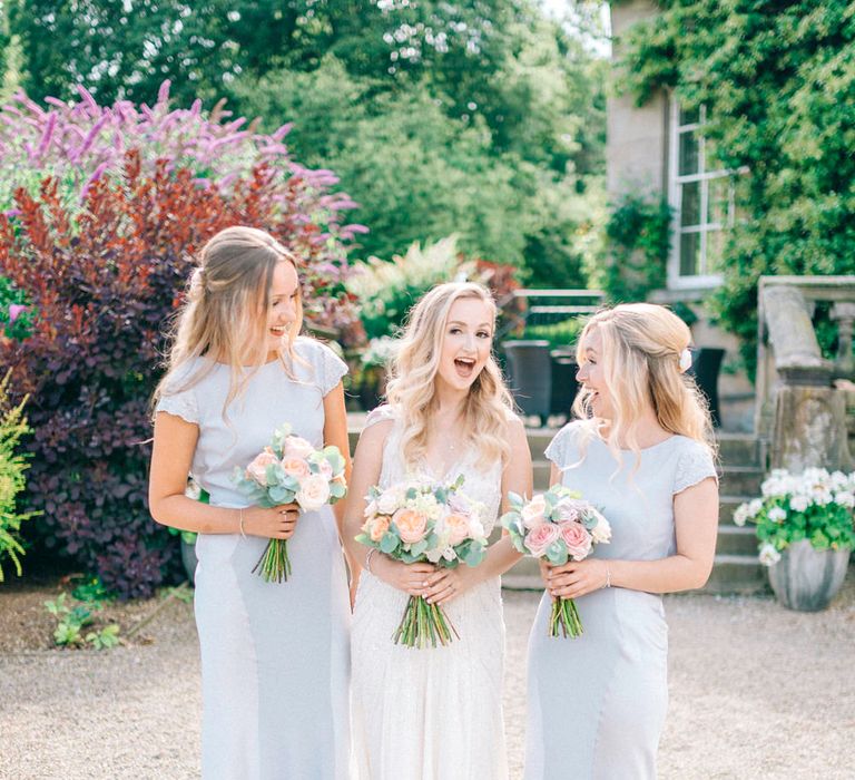 Bridesmaid in Pale Blue Coast Dresses