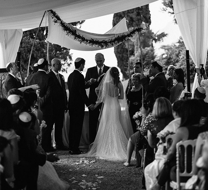 Traditional Jewish Outdoor Ceremony at Bellagio Lake Como | Jason Mark Harris Photography | Harris Films