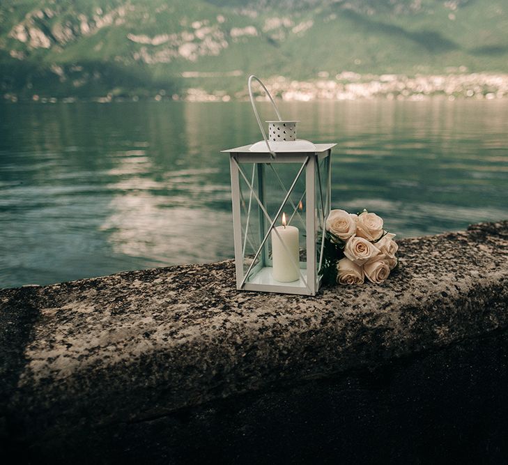 Lantern & Flower Decor by Lake Como | Jason Mark Harris Photography | Harris Films