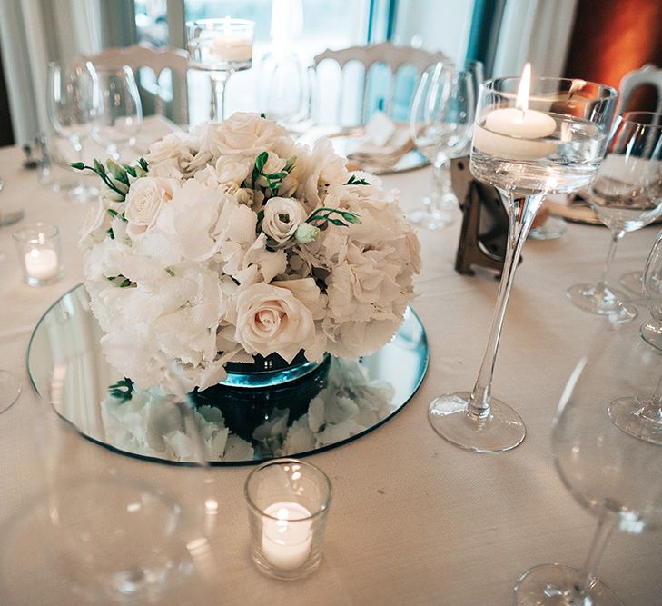 White Floral Centrepieces | Jason Mark Harris Photography | Harris Films