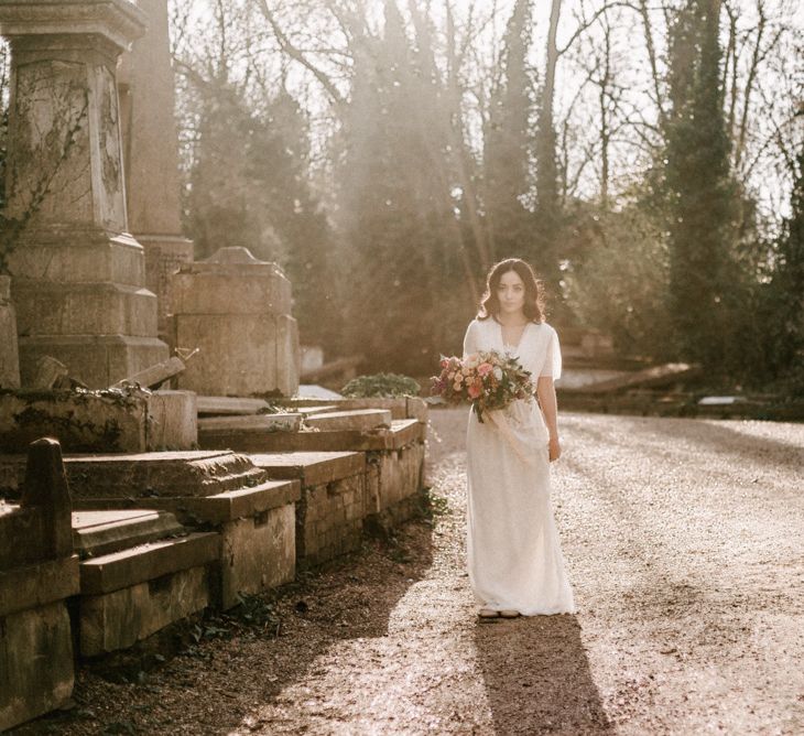 Nostalgic & Romantic Wedding Inspiration At Gothic Nunhead Cemetery London With Images From Wanderlust Creatives