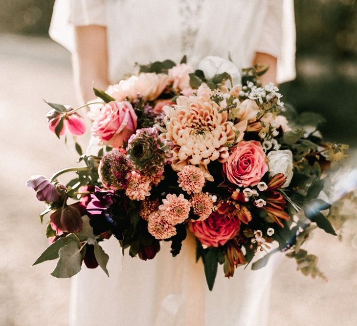 Oversized Bouquet With Roses & Dahlia