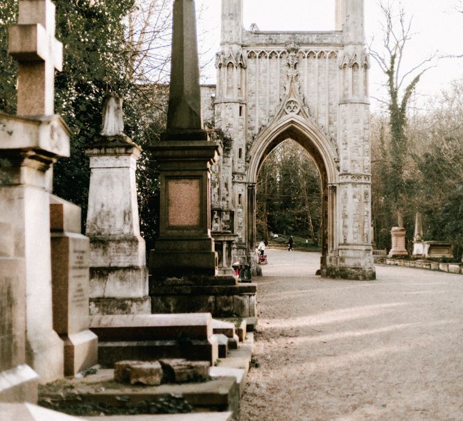 Nostalgic & Romantic Wedding Inspiration At Gothic Nunhead Cemetery London With Images From Wanderlust Creatives