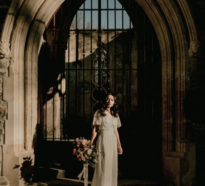 Nostalgic & Romantic Wedding Inspiration At Gothic Nunhead Cemetery London With Images From Wanderlust Creatives