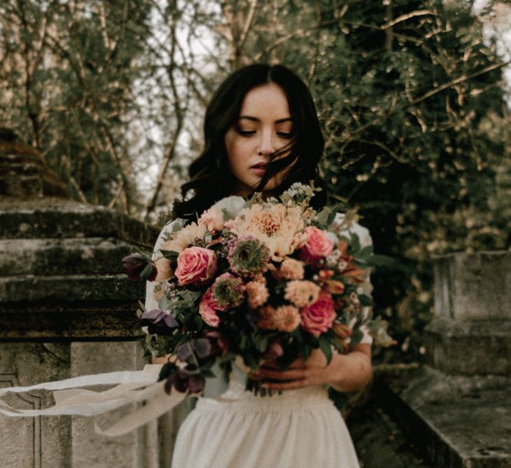 Nostalgic & Romantic Wedding Inspiration At Gothic Nunhead Cemetery London With Images From Wanderlust Creatives