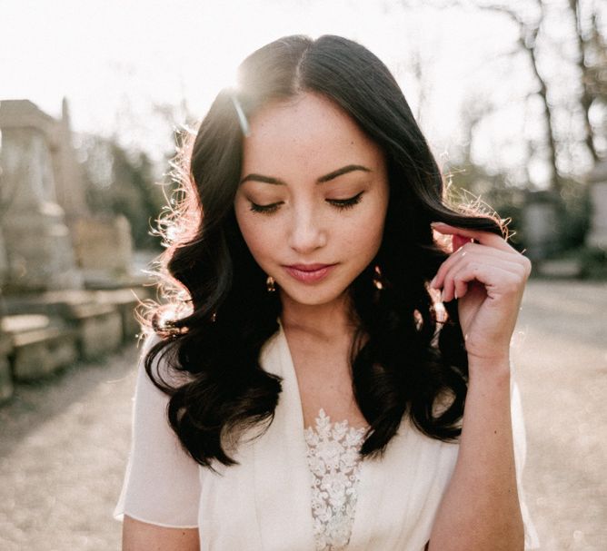 Natural Bridal Make Up Look For Brunette Bride