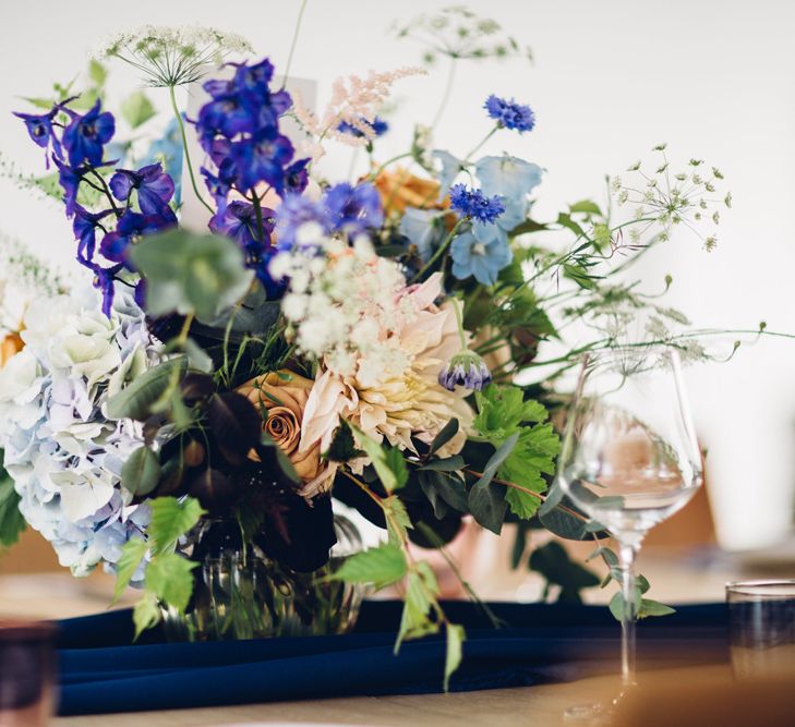 Blue & Purple Wedding Flowers