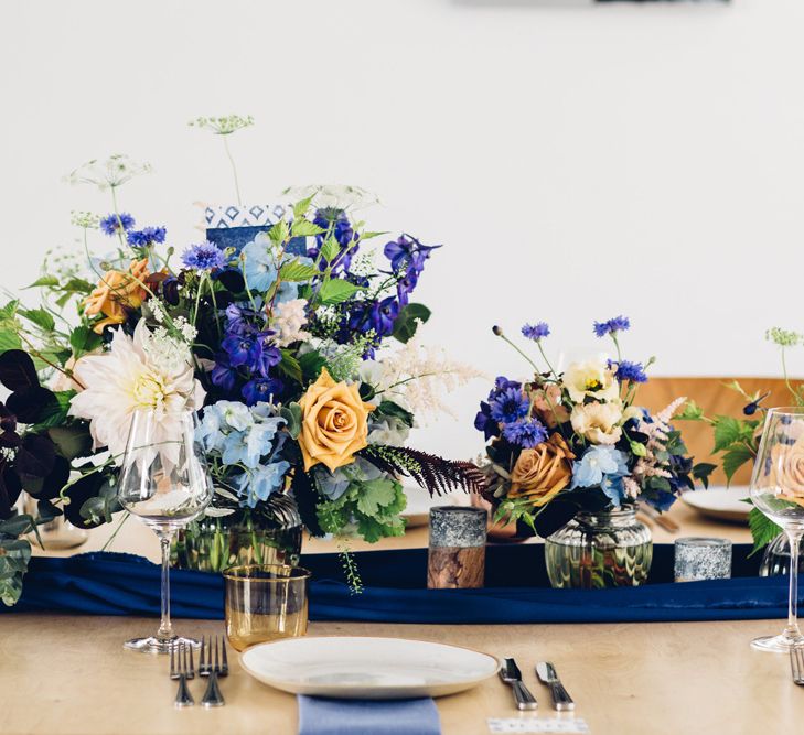 Blue & Purple Wedding Flowers