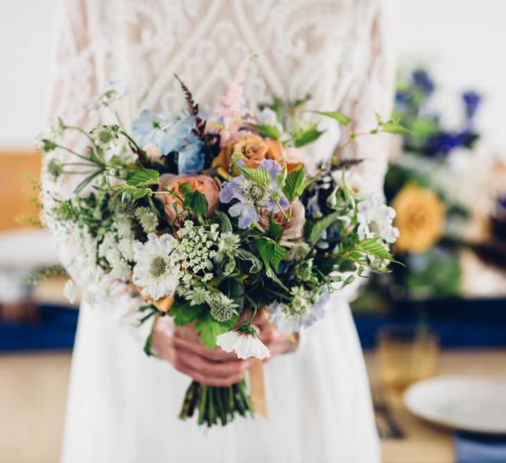 Blue & Purple Wedding Flowers