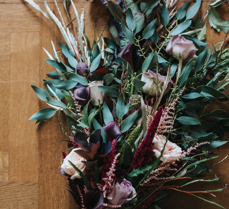 Wild Linear Wedding Bouquet