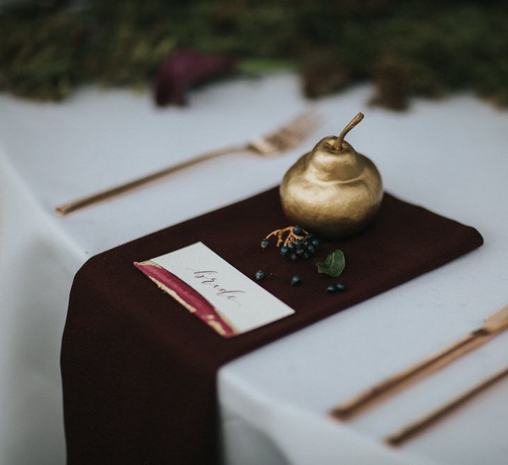 Golden Pear Place Setting