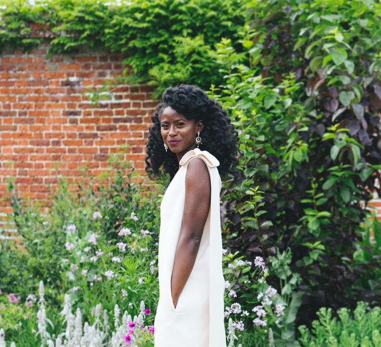 Bride In Valentino Cocktail Dress For Evening Reception