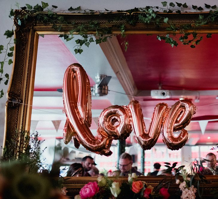 Etsy Wedding In London Pub With Artistic Woodland Details Bride In Bold Skirt By Coast & Bridesmaid In Sequinned Dress With Images By Claudia Rose Carter