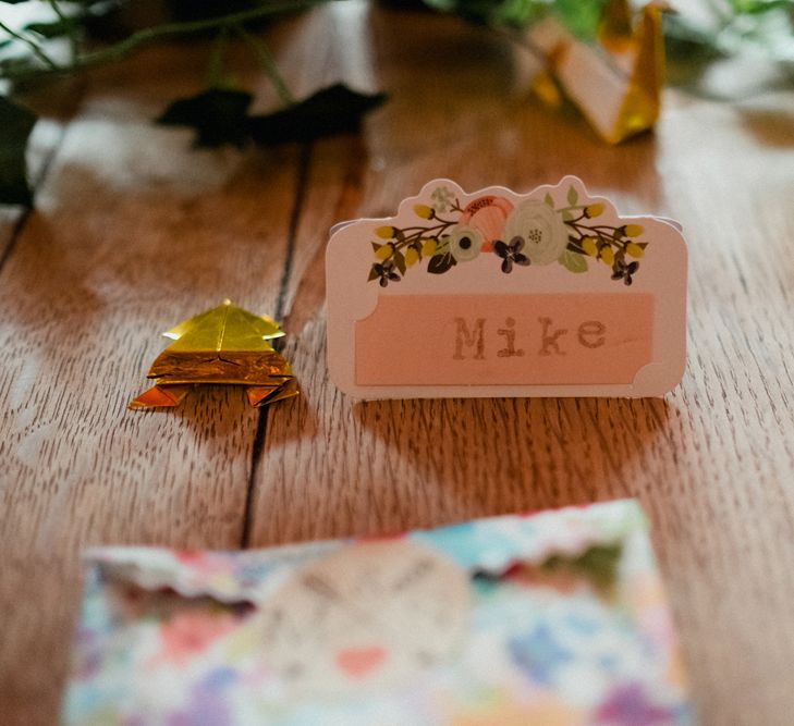 Etsy Wedding In London Pub With Artistic Woodland Details Bride In Bold Skirt By Coast & Bridesmaid In Sequinned Dress With Images By Claudia Rose Carter