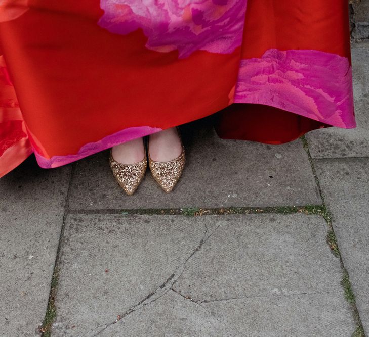 Etsy Wedding In London Pub With Artistic Woodland Details Bride In Bold Skirt By Coast & Bridesmaid In Sequinned Dress With Images By Claudia Rose Carter