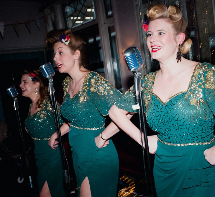 Etsy Wedding In London Pub With Artistic Woodland Details Bride In Bold Skirt By Coast & Bridesmaid In Sequinned Dress With Images By Claudia Rose Carter