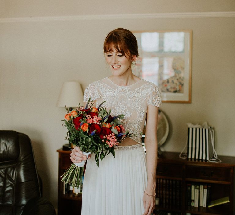 Bride in Inbal Raviv Gown | Luxe Wedding at St Stephen's Trust, Deconsecrated Church in Hampstead, London | Irene yap Photography