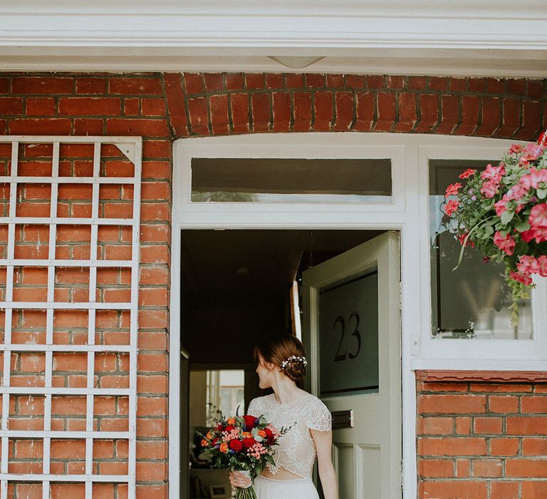 Bride in Inbal Raviv Gown | Luxe Wedding at St Stephen's Trust, Deconsecrated Church in Hampstead, London | Irene yap Photography