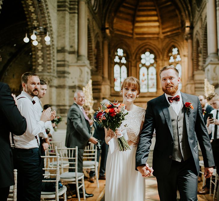 Ceremony | Bride in Inbal Raviv Gown | Luxe Wedding at St Stephen's Trust, Deconsecrated Church in Hampstead, London | Irene yap Photography