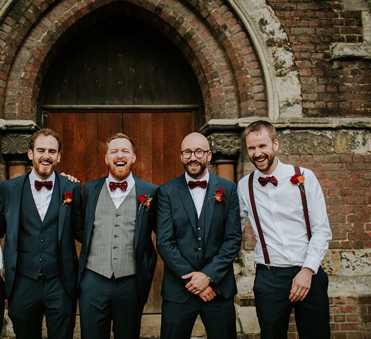 Groomsmen | Luxe Wedding at St Stephen's Trust, Deconsecrated Church in Hampstead, London | Irene yap Photography