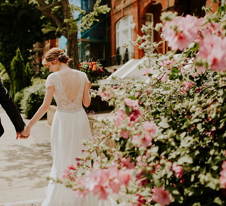 Bride in Inbal Raviv Gown | Luxe Wedding at St Stephen's Trust, Deconsecrated Church in Hampstead, London | Irene yap Photography