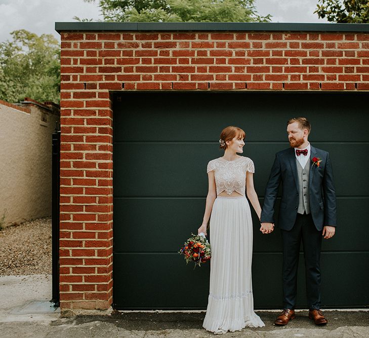 Bride in Inbal Raviv Gown | Groom in Hugo Boss Suit | Luxe Wedding at St Stephen's Trust, Deconsecrated Church in Hampstead, London | Irene yap Photography