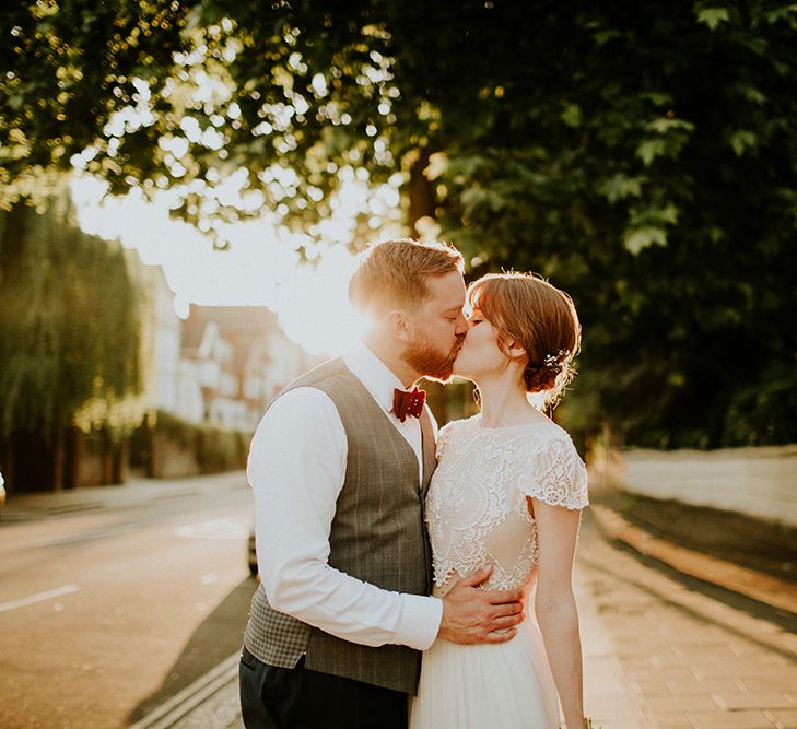 Bride in Inbal Raviv Gown | Groom in Hugo Boss Suit | Luxe Wedding at St Stephen's Trust, Deconsecrated Church in Hampstead, London | Irene yap Photography