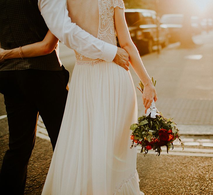 Bride in Inbal Raviv Gown | Groom in Hugo Boss Suit | Luxe Wedding at St Stephen's Trust, Deconsecrated Church in Hampstead, London | Irene yap Photography