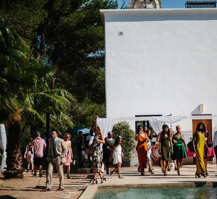 Wedding Guests | Can Amonita | Ibiza Destination Wedding | Helen Abraham Photography | Ibiza Wedding Films