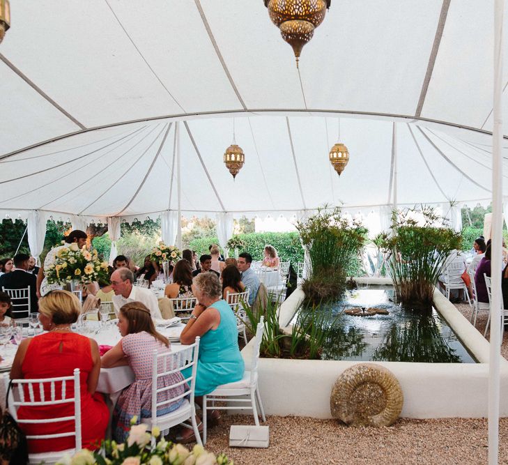 Outdoor Tent Reception | Ibiza Destination Wedding | Helen Abraham Photography | Ibiza Wedding Films