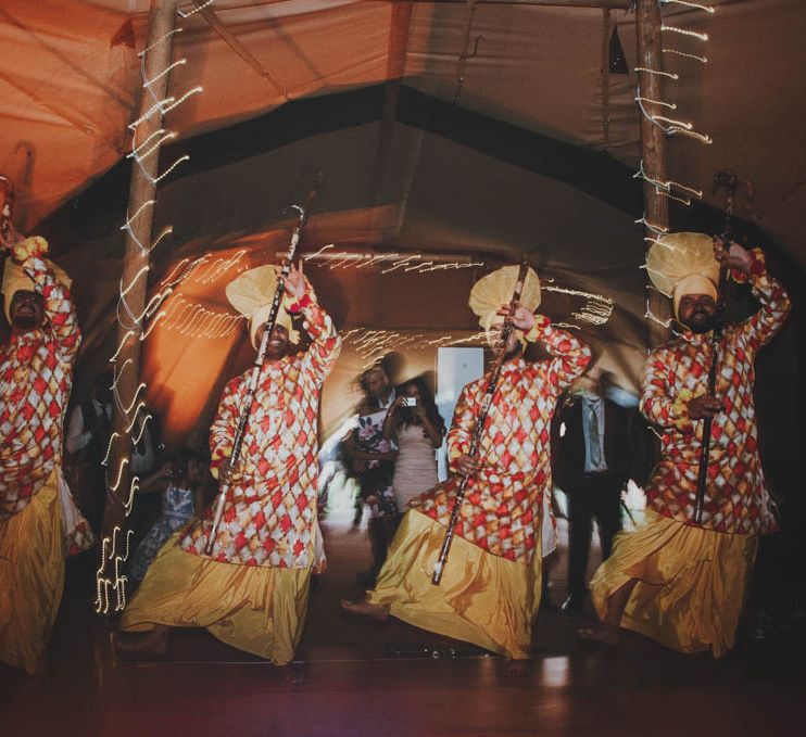 Non Religious Wedding With Indian & Spanish Cultural Traditions Bride In Simple Red Wedding Sari & ASOS Dress Images By Meghan Lorna