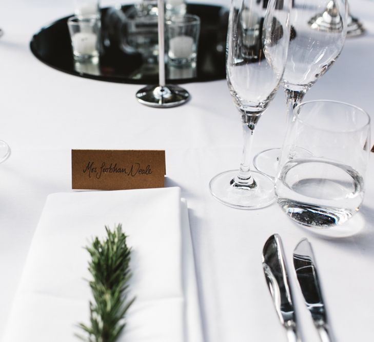 Simple Place Setting For Wedding