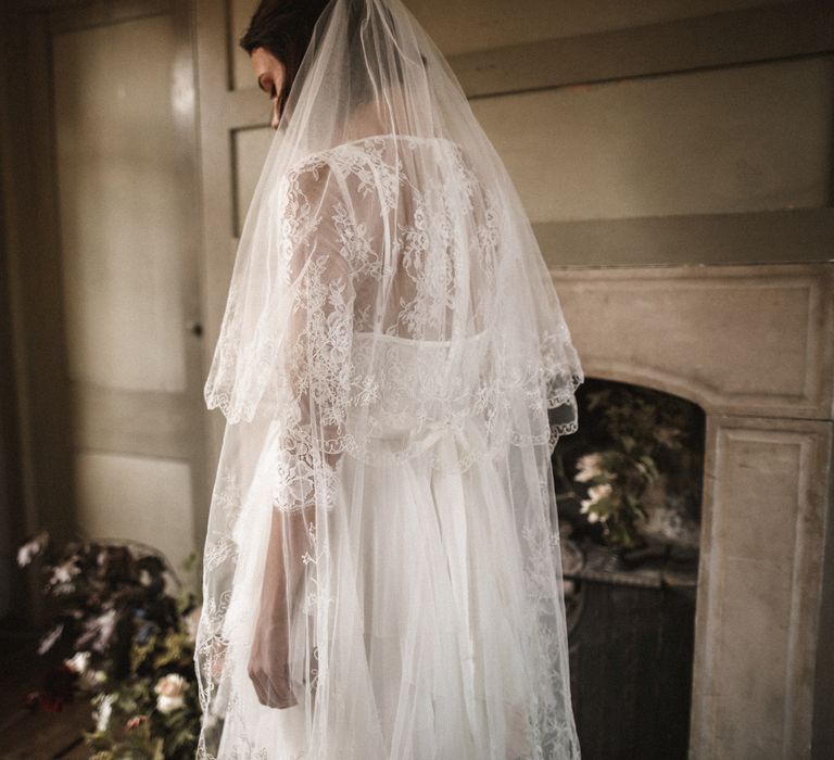 Dress and belt by Katya Katya Shehurina // Veil by Daisy Sheldon